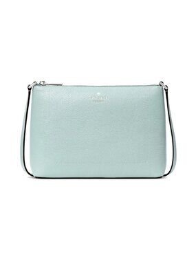 New Kate Spade Leila Crossbody Pebble Leather Lake Mist